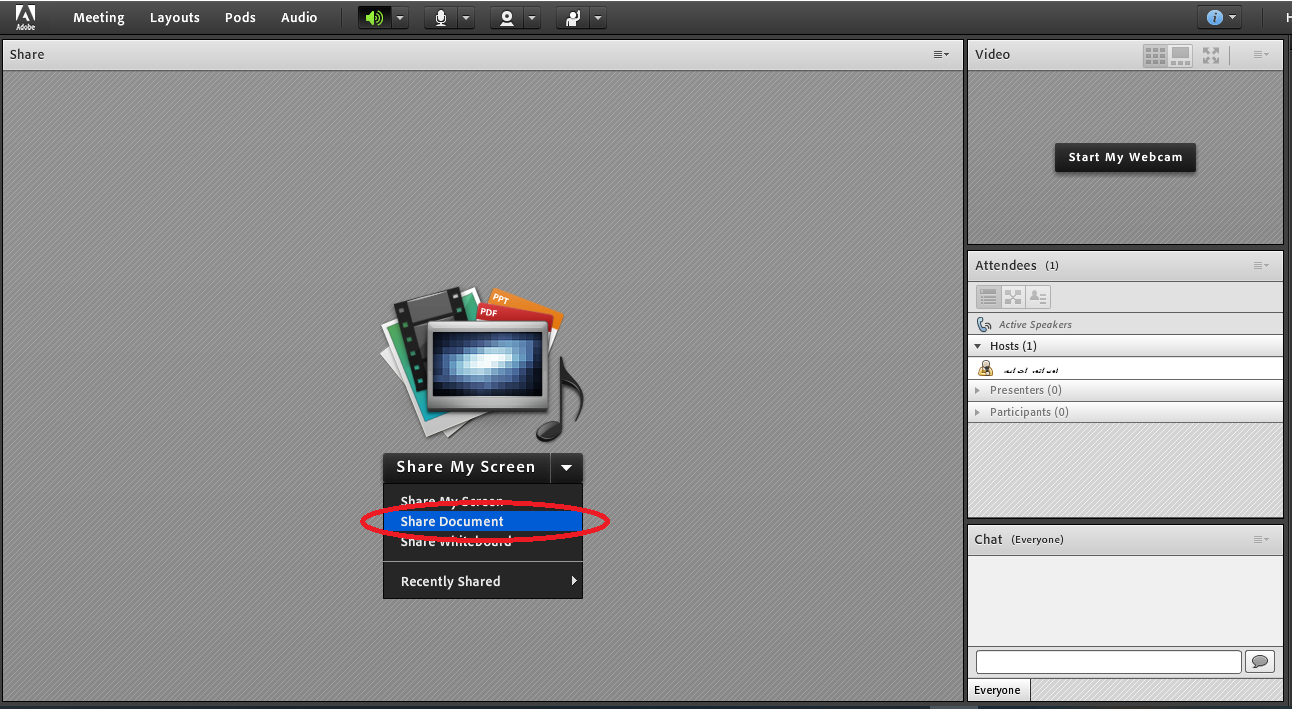 روش بارگذاری صدا در adobe connect